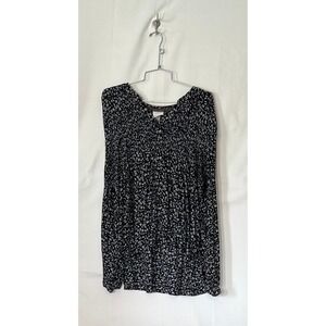 Knox Rose Floral Print Long Sleeve Blouse Casual Everyday  Womens